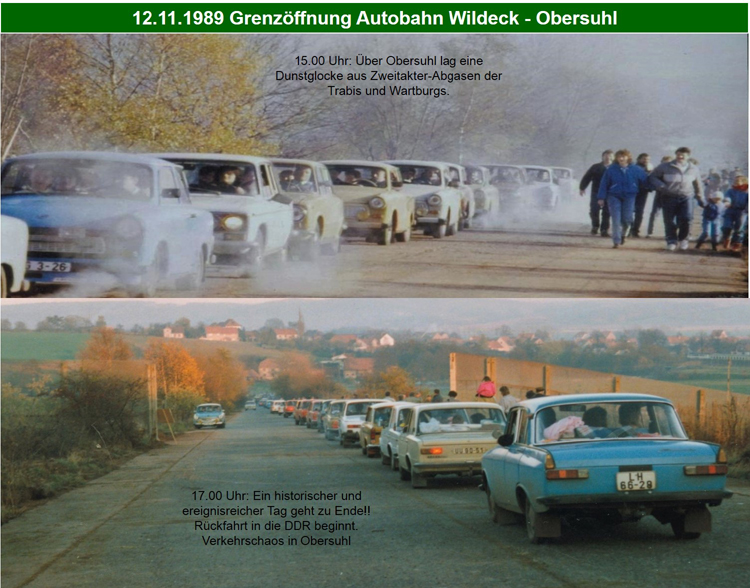 1989_11-12 Grenzöffnung Autobahn Obersuhl Geschichtsverein Wildeck Mauerfall Gerstungen Untersuhl