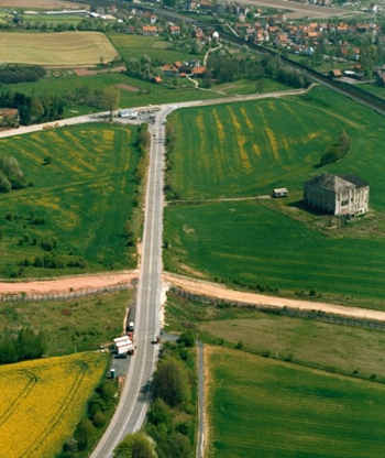 1990_April Autobahn Obersuhl Grenzöffnung Autobahn Geschichtsverein Wildeck Mauerfall Gerstungen Untersuhl