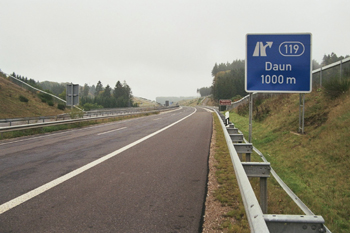 A1 Autobahn Anschlußstelle Daun 16