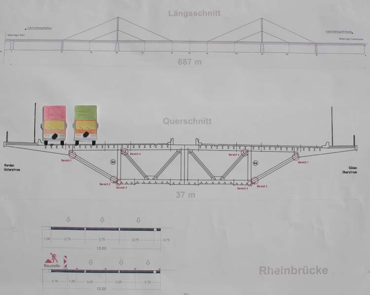 A1 Autobahn Rheinbrücke Leverkusen Köln-Merkenich 00