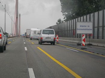 A1 Autobahnbrücke Leverkusen Sperrung für Lkw Bundesautobahn 74