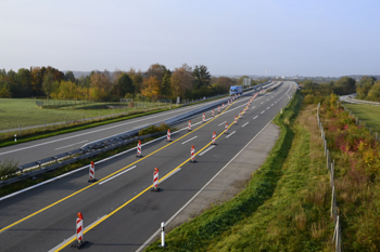 A20 Ostseeautobahn abgesackt Tribsees Anschlußstelle Autobahnüberführung 389