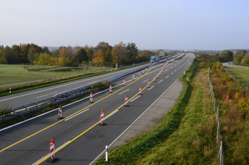 A20 Ostseeautobahn abgesackt Tribsees Anschlu�stelle Autobahn�berf�hrung 389