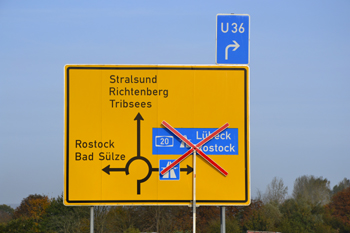 A20 Ostseeautobahn abgesackt Tribsees Anschlu�stelle Autobahn�berf�hrung 395