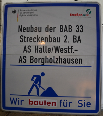 A33 Autobahn Lückenschluß Verkehrsfreigabe Einweihung Borgholzhausen Halle Osnabrück Bielefeld 32