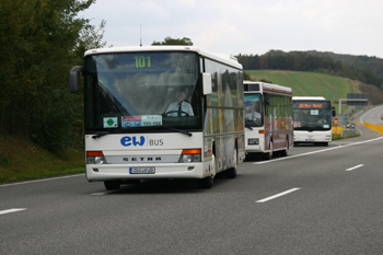 A38 Autobahn Papstbesuch Etzelsbach Eichsfeld Vollsperrung Pilger Busse 11
