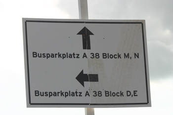 A38 Autobahn Papstbesuch Etzelsbach Eichsfeld Vollsperrung Pilger Hinweisschild 13