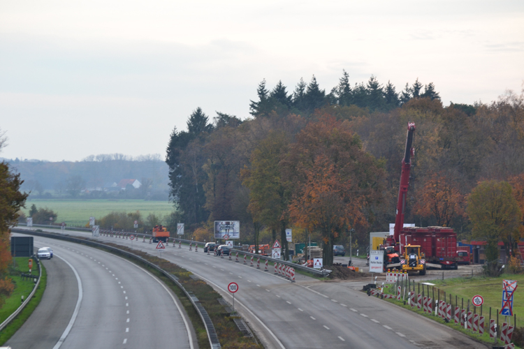 A3 Autobahn Emmerich Elten Verbundbrücke selbstfahrendes Transportgerät 43