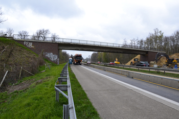 A3 Bundesautobahn Emmerich Wesel Hamminkeln Rees Oberhausen Vollsperrung Brückenabriß Brückenarbeiten 36