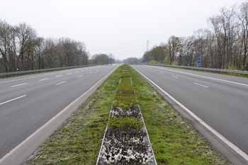 A3 Leere Bundesautobahn ohne Verkehr