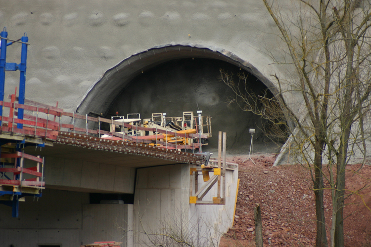 A44 Autobahnneubau Tunnelanstich Boyneburg Dorette Tunnel Sontra Wichmannshausen 92