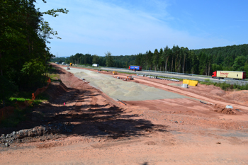A4 Autobahnausbau Trassenverlegung Friedewald Kirchheim - Eisenach Reichsautobahn 72