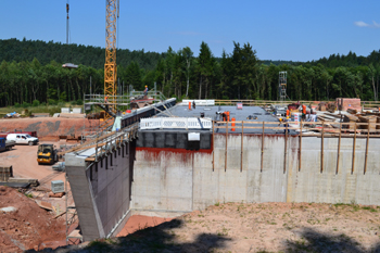 A4 Bundesautobahn Trassenverlegung Friedewald Grünbrücke 71