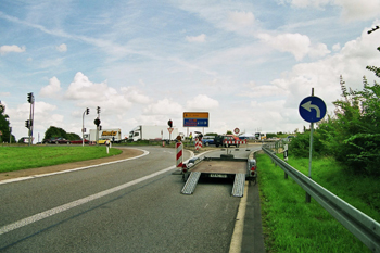 A540 Autobahnsperrung Jüchen Grevenbroich Rommerskirchen B59n Anschluß A46 Cobra 11 Filmaufnahmen 19