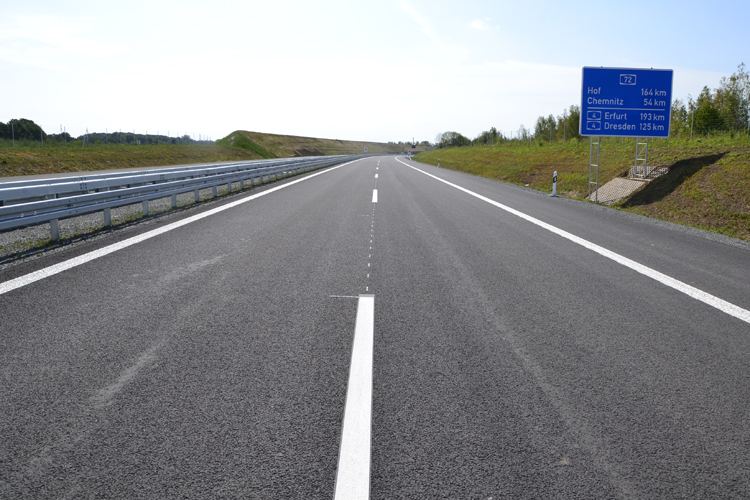 A72 neue fertige Autobahn Rötha Borna Espenhain Colditz Bad Lausick B95 00