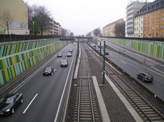 A 40 Ruhrschnellweg in Frohnhausen