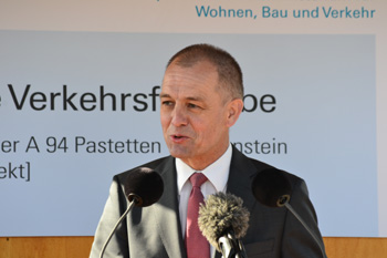 A 94 Einweihung Verkehrsfreigabe Michael Kordon Präsident der Autobahndirektion Südbayern