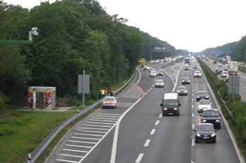 Autobahn A 57 Köln Temporäre Seitenstreifen Freigabe 73