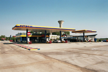 Autobahn Rum�nien A1 Autostrada Pitesti - Bukarest Bucuresti Rastst�tte Tankstelle km 36 31