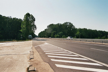 Autobahn Rum�nien A1 Autostrada Pitesti - Bukarest Bucuresti Rastst�tte Tankstelle km 36 33