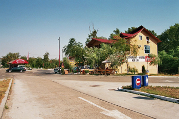 Autobahn Rumänien A1 Autostrada Pitesti - Bukarest Bucuresti Raststätte mit Motel Petrom km 36 36