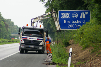 Autobahn Vollsperrung A52 Breitscheid - Essen-Kettwig 39