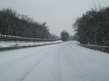 Autobahn im Schnee 61