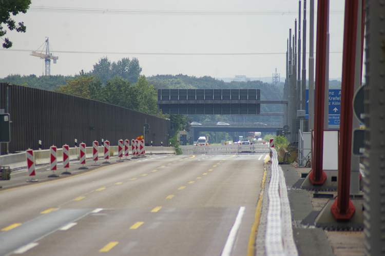 Autobahnbrücke A1 Leverkusen Köln-Merkenich Rheinbrücke Vollsperrung 09