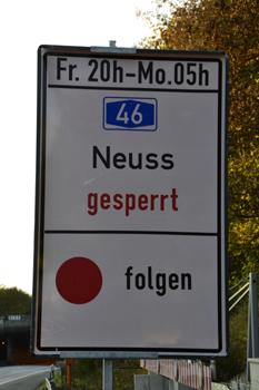Autobahntunnel A46 D�sseldorf Universit�tstunnel  Tunnel Wersten 313