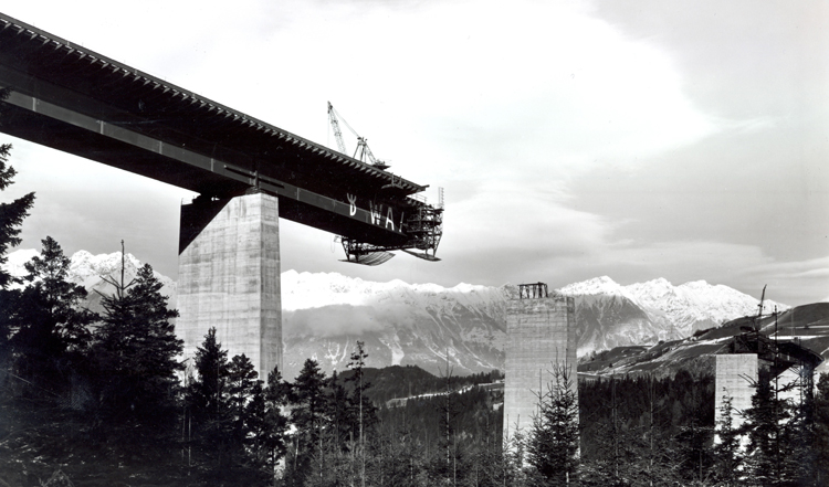 Bau Europabrücke Dez 1962 - Foto Wilhelm Wagner