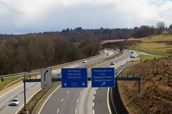 Bundesautobahn A3  Anschlußstelle Weibersbrunn - Rohrbrunn 4