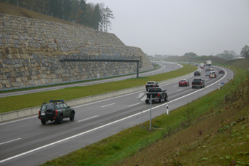 Bundesautobahn A4 Jagdbergtunnel Jena Freigabe Nordr�hre Verkehrsumlegung Autobahntunnel 63