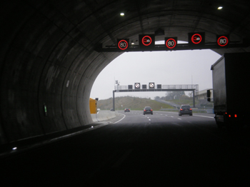 Bundesautobahn A4 Jagdbergtunnel Jena Freigabe Nordr�hre Verkehrsumlegung Autobahntunnel Westportal 31