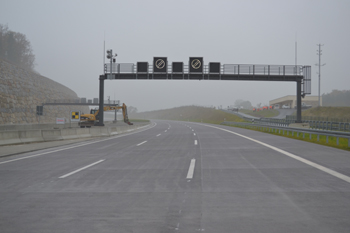 Bundesautobahn A4 Jagdbergtunnel Nordr�hre Verkehrsumlegung52