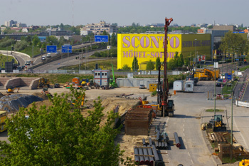 Bundesautobahn A 100 16. Bauabschnitt Berlin Autobahndreieck Neukölln Grenzallee 98