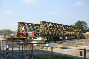 Bundesautobahn A 100 16. Bauabschnitt Berlin Neukölln - Treptow Behelfsbrücke 90