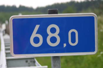 Bundesautobahn A 1 Gerolstein - Kelberg Betriebskilometrierung 74