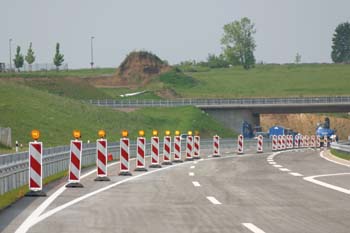 Bundesautobahn A 1 Gerolstein - Kelberg Ende der Ausbaustrecke 60