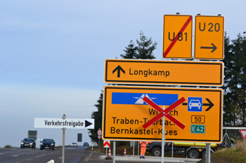Bundesstraße B 50 neu Verkehrsfreigabe  Einweihung Wittlich Zeltingen Rachtig Ürzig Erden Lösnich Longkamp 28