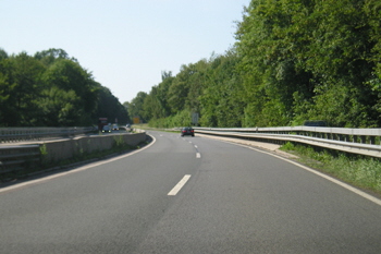 Bundestra�e B61 Sudbachtalbr�cke Autobahn A5 Nord L�hne 28