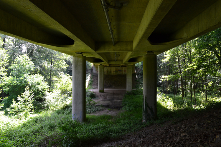 Bundestra�e B61 Sudbachtalbr�cke Autobahn A5 Nord L�hne 96