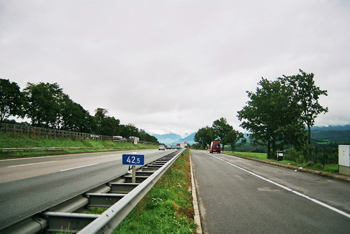 Deutschlands höchster Parkplatz Irschenberg Autobahn A8 23