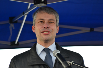 Feierliche Verkehrsfreigabe B50n Hochmoselbr�cke Einweihung Bundesverkehrsministerium Staatssekret�r Steffen Bilger 96