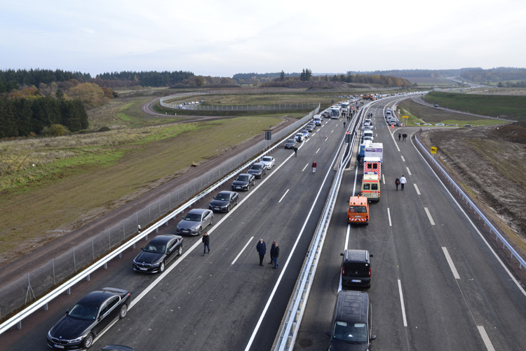 Feierliche Verkehrsfreigabe Bundesstra�e B50n Hochmoselbr�cke Einweihung 02