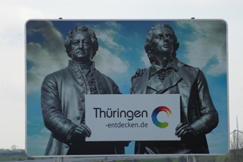Friedrich Schiller Johann Wolfgang von Goethe Weimar Thüringen 3