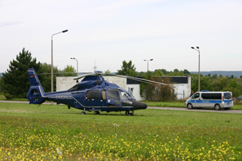 Hubschrauber Bundespolizei A 4 Hörselbergumfahrung Verkehrsfreigabe PPP - Projekt 0865
