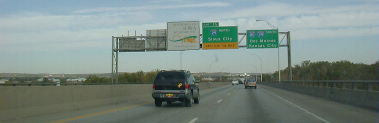 Interstate 80 in Iowa USA Autobahn 23