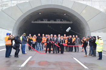 Jagdbergtunnel  Th�ringen Innenminister J�rg Geibert Staatssekr