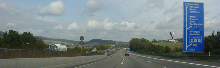 Kirchheimer Dreieck Bundesautobahnen A4 A7 22