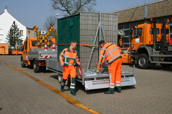 Mobile Sichtschutzblenden Autobahnmeisterei Straßenbetriebsdienst 09